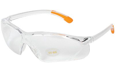 Allen, Shooting Glasses, Clear/Orange Finish