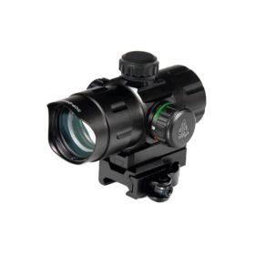 Leapers UTG 4.2in ITA Red Green CQB Dot w QD Mnt Riser Adapt