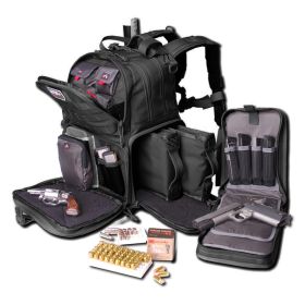 G.P.S. Tactical Range Backpack Black GPS-T1612BPB